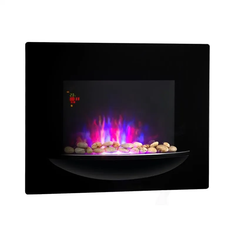 Klarstein Brasero cheminée électrique murale noir 1800 W