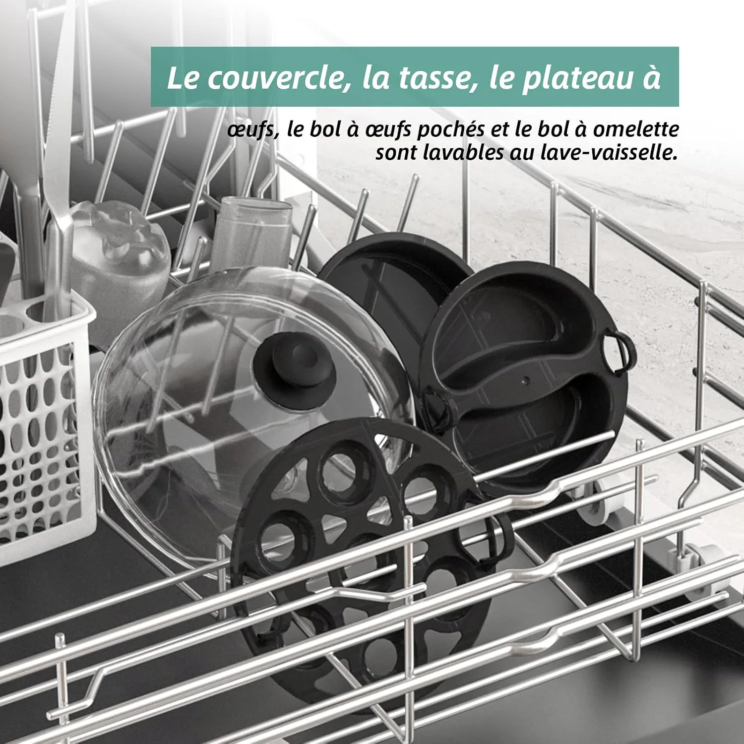 YASHE Cuiseur Œufs Électrique 360 W 7 Œufs Coque Durs