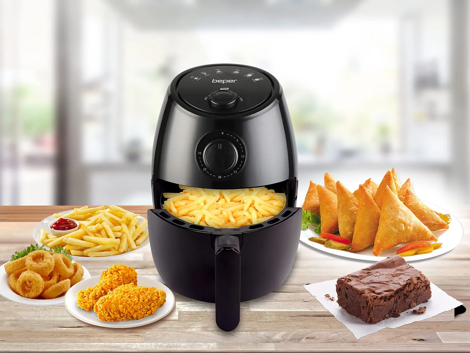 Beper P101FRI001 friteuse sans huile 2 L noir 1000 W