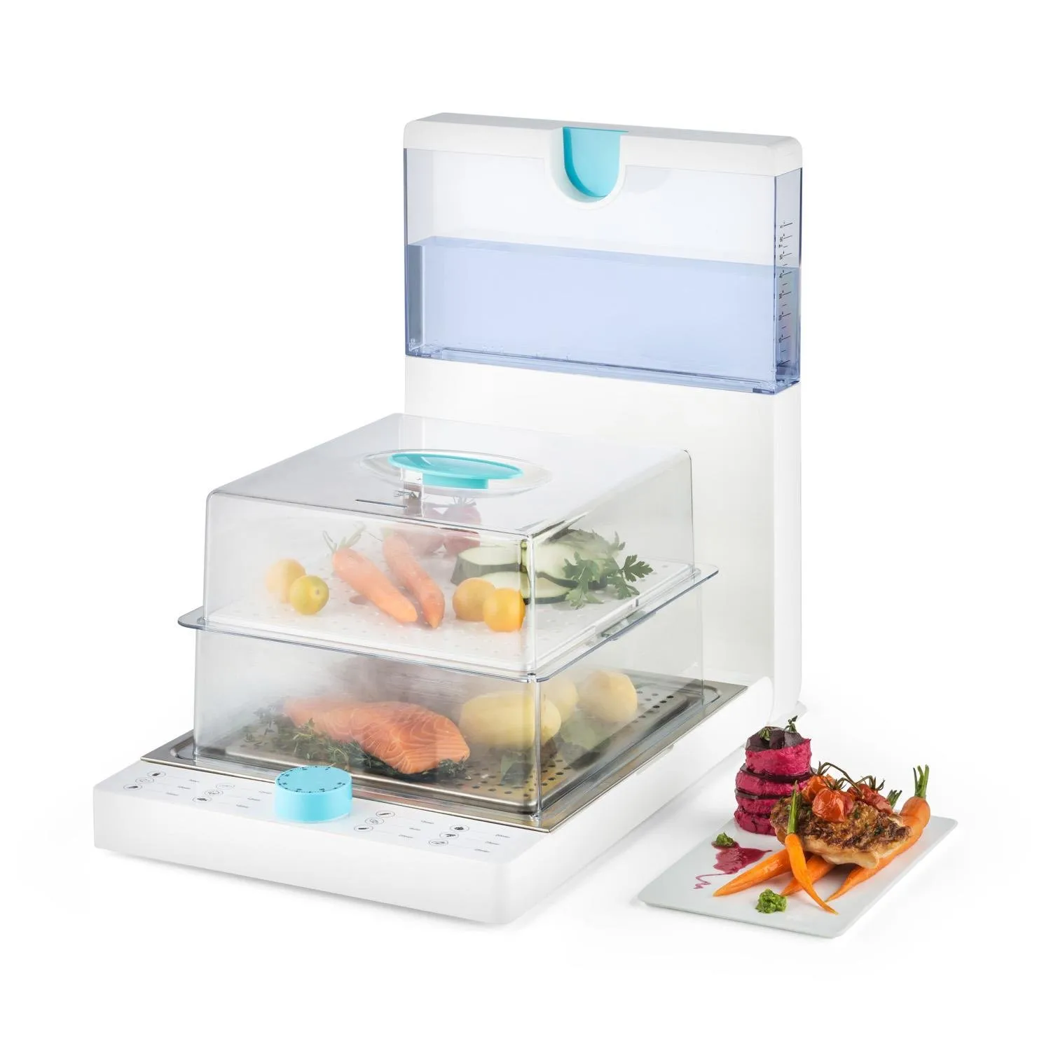 Klarstein Steam Spa cuiseur vapeur blanc 1500W pliable