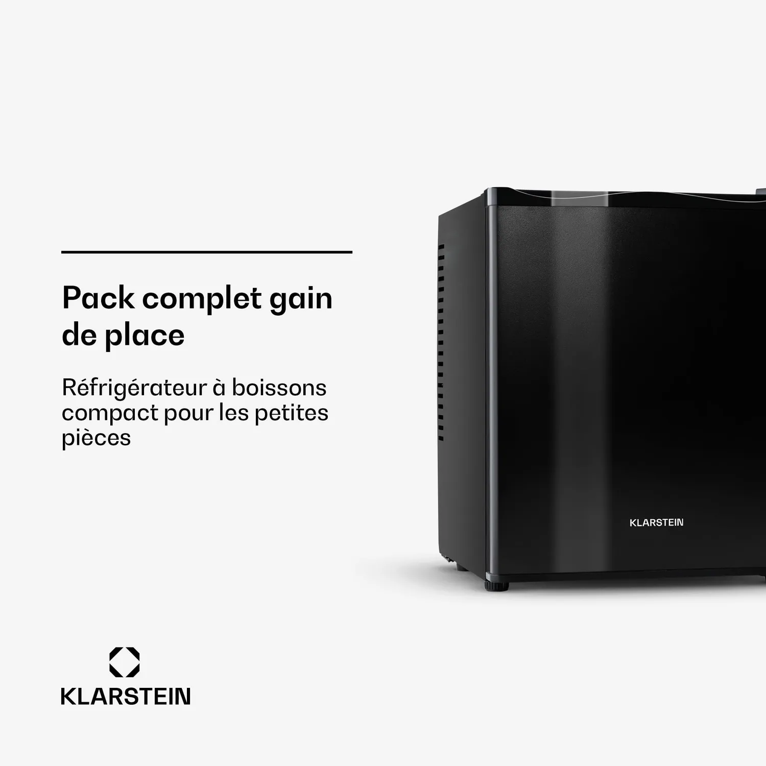 Klarstein Mini Frigo 30 L Noir silencieux 5-15°C
