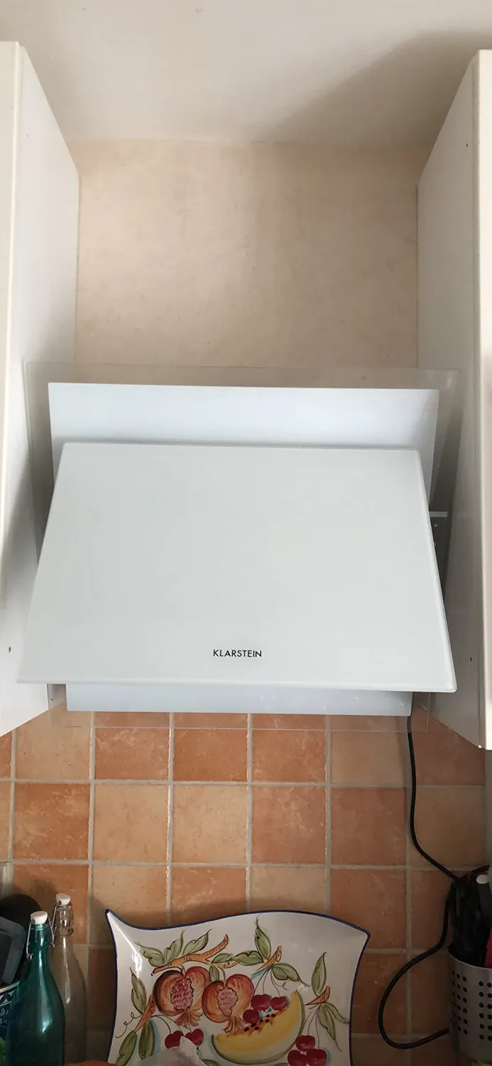 Klarstein Hotte 60 cm Noire inclinée 601 m³/h