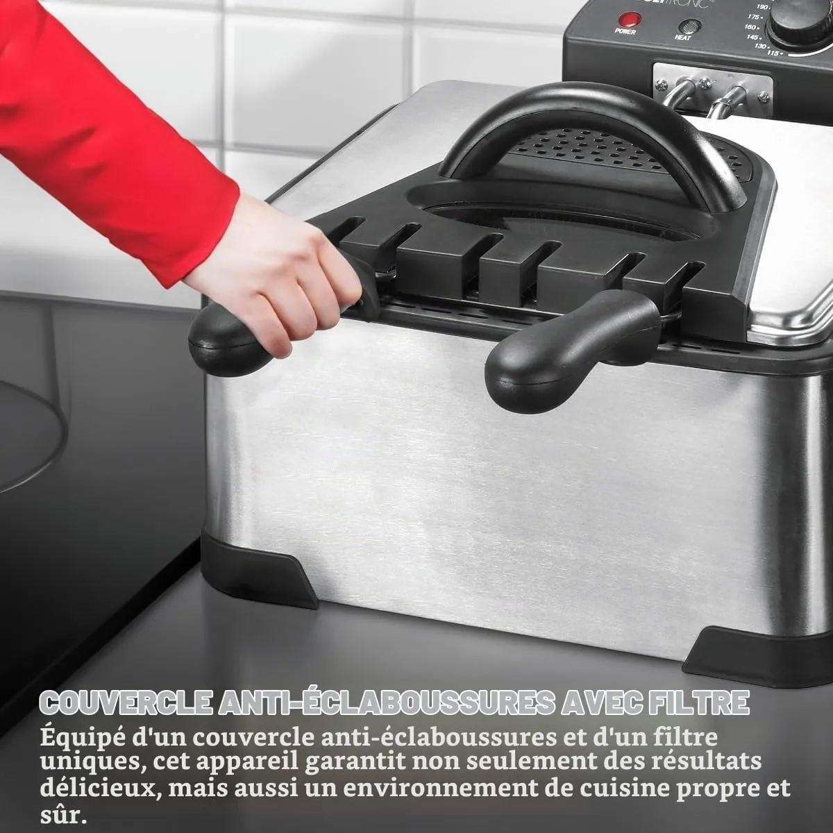 Clatronic FR 3195 friteuse inox 4 L 2000 W