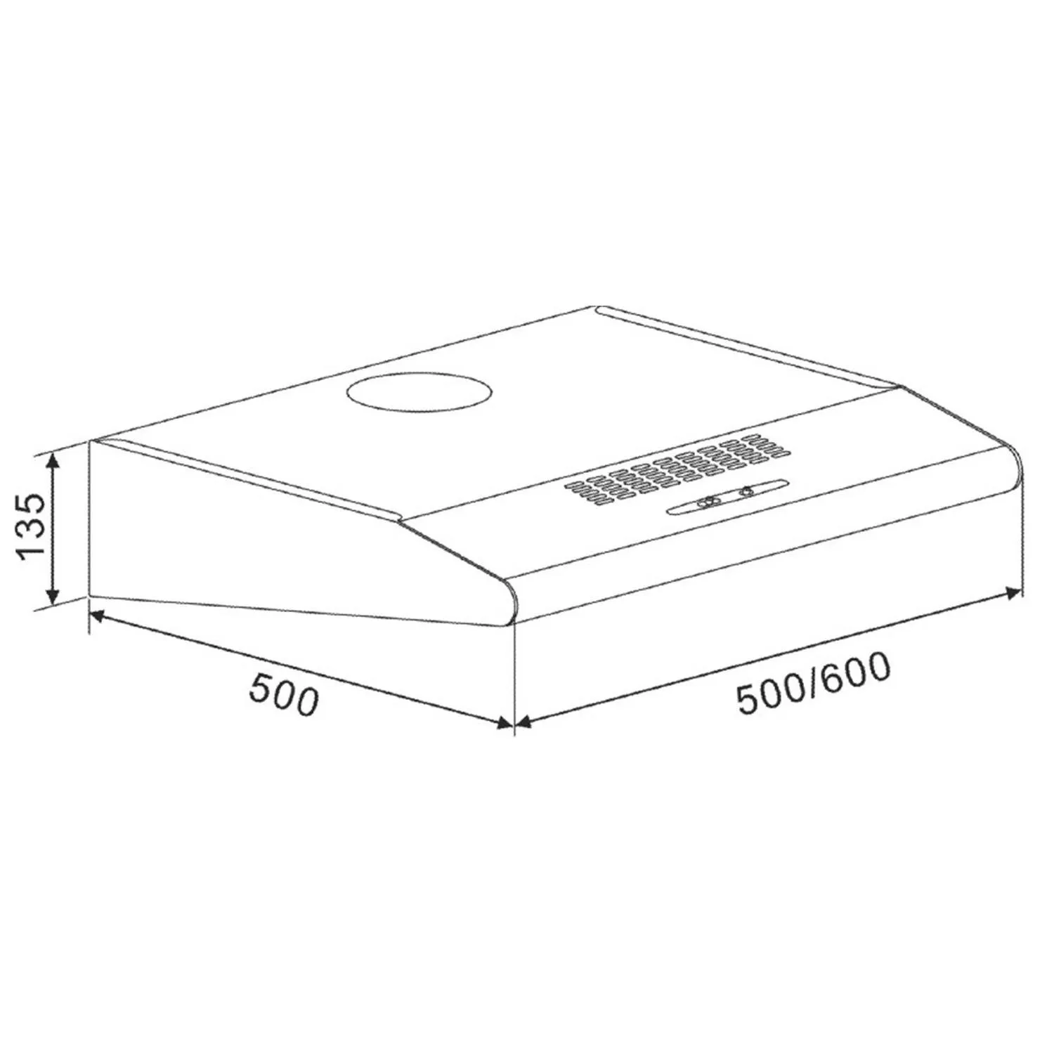 Klarstein UW60SR hotte casquette 60 cm inox 190 m3/h