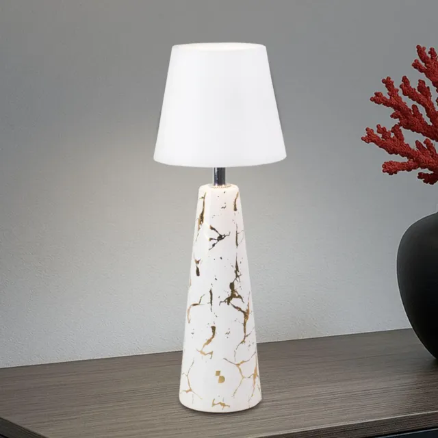 Beper Marble P207ILI500 lampe de table marbre blanc 3 couleurs