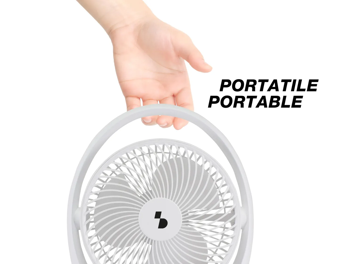 Beper P206VEN425 ventilateur table rechargeable LED