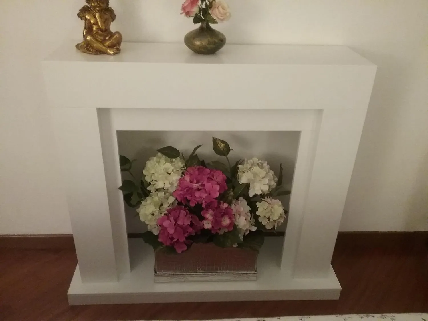 Klarstein Studio Frame corps cheminée blanc MDF