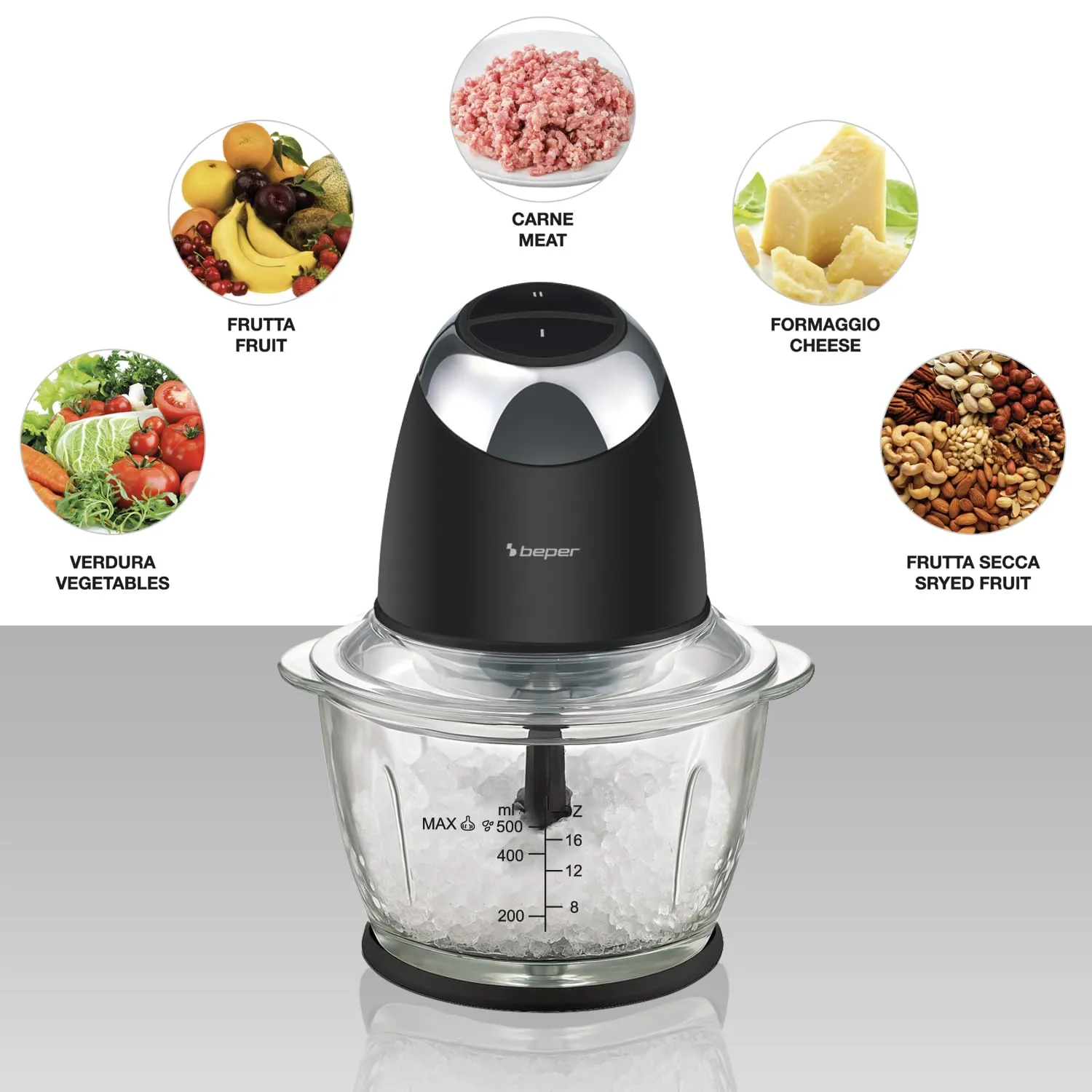 Beper P102ROB003 hachoir électrique 500 ml