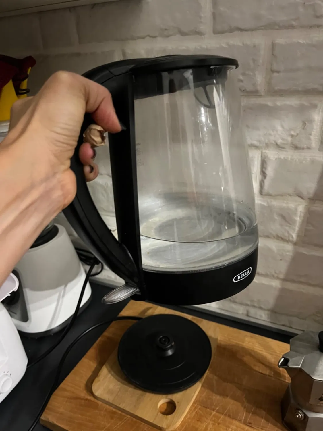 Bella bouilloire électrique verre 1,7 L noir LED
