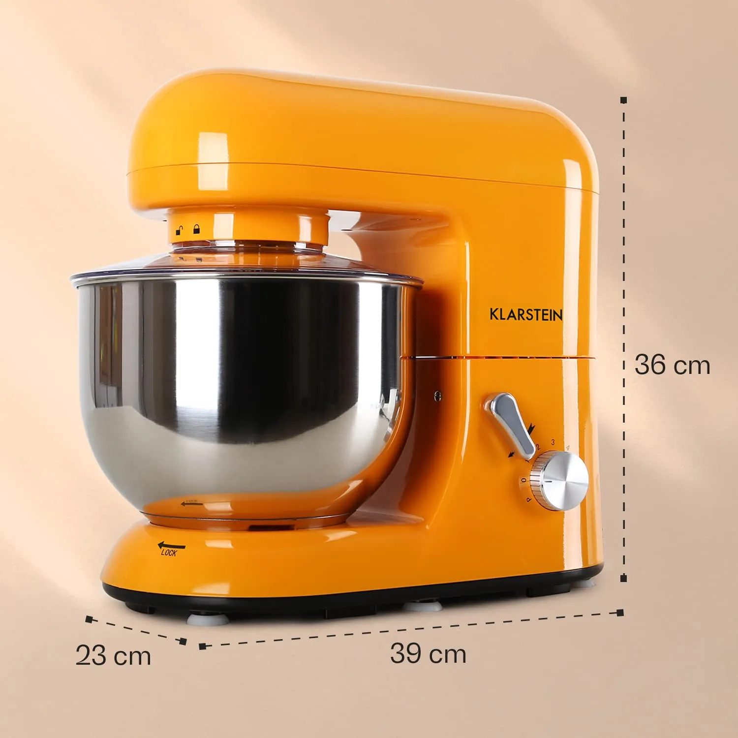 Klarstein Bella robot pâtissier 5 L 2000 W 6 vitesses
