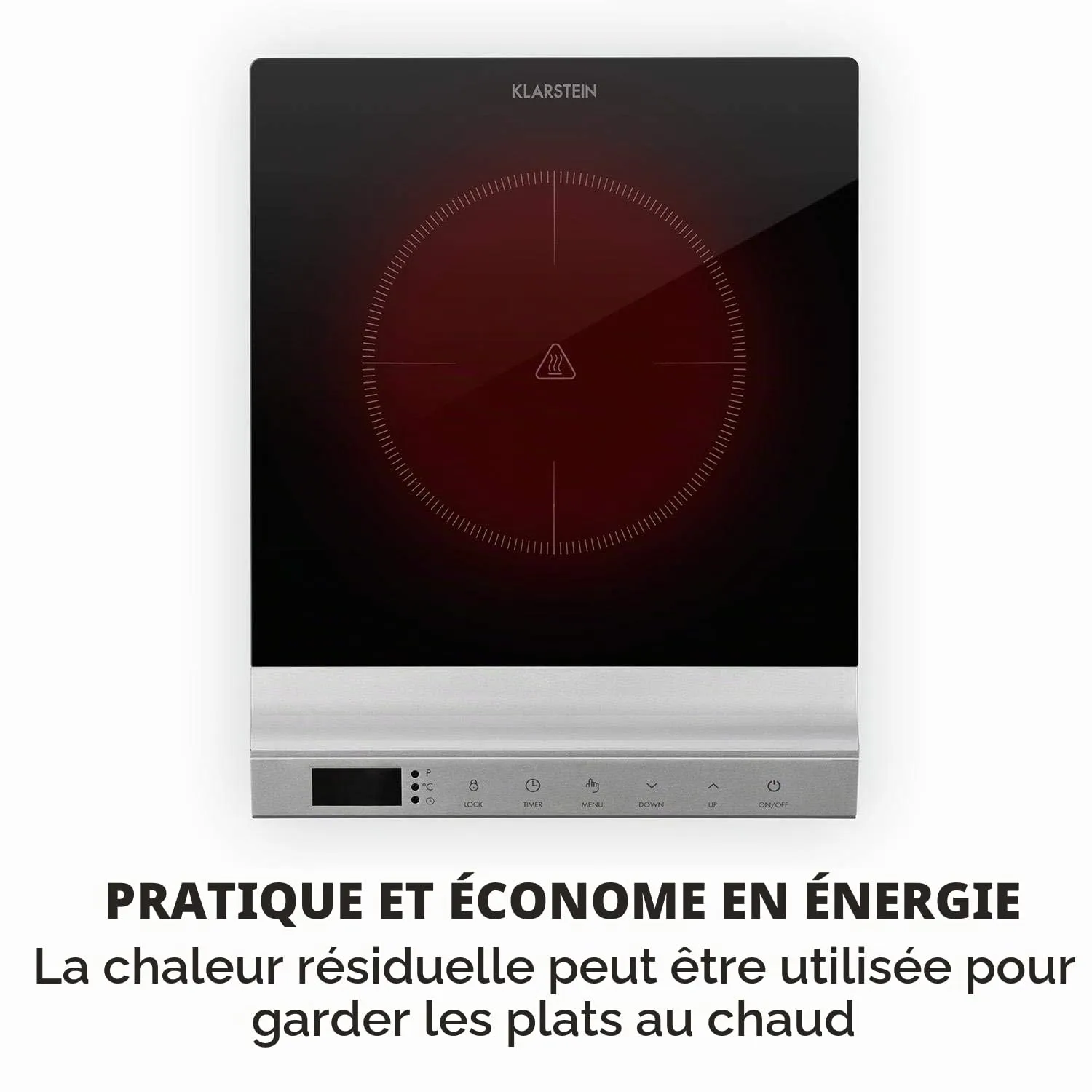 Klarstein MisterCook plaque cuisson infrarouge 2000W argent