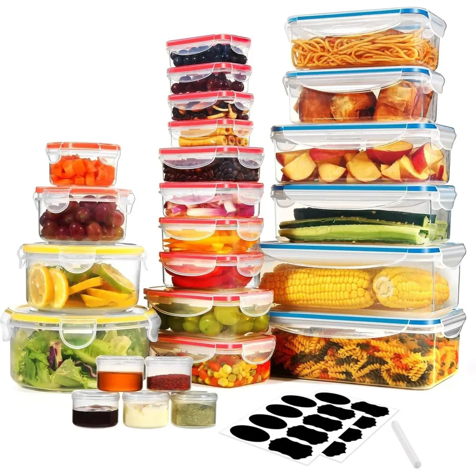 YASHE Boîte Conservation Alimentaire 50 Pièces Sans BPA Hermétique