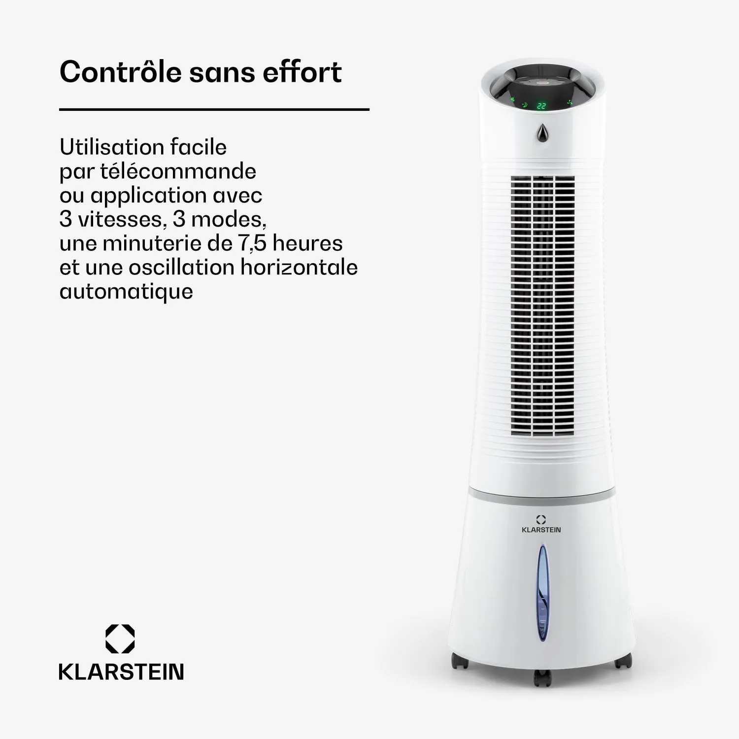 Klarstein Skyscraper Ice Smart Rafraîchisseur 6L Blanc