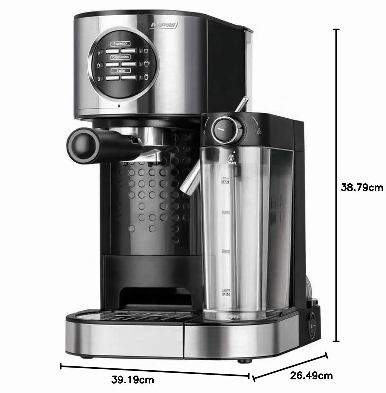 MPM MKW-07M cafetière expresso 15 bars 1,2 L