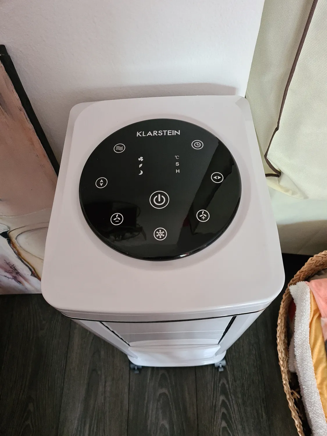Klarstein Windspiel rafraîchisseur d'air blanc 100 W 8 L
