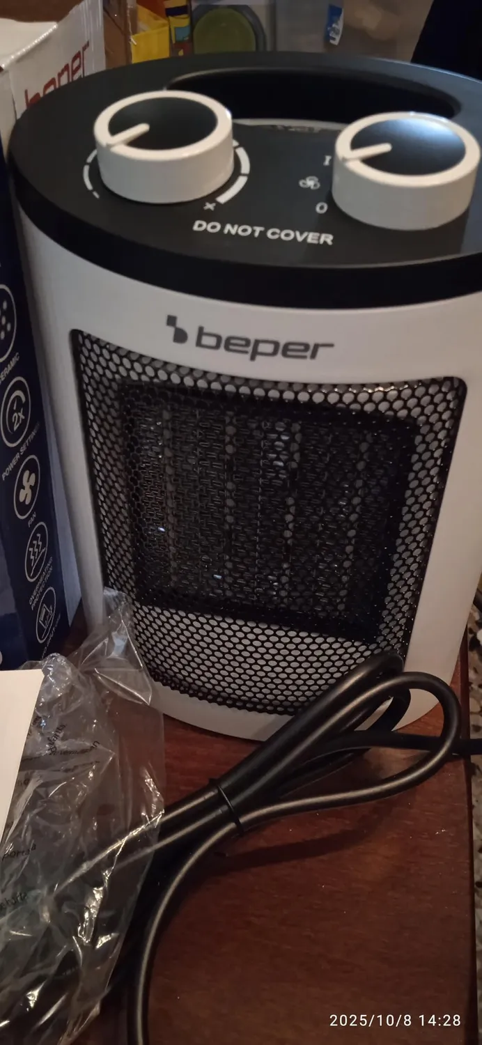 Beper RI.080 chauffage soufflant céramique 1500 W blanc