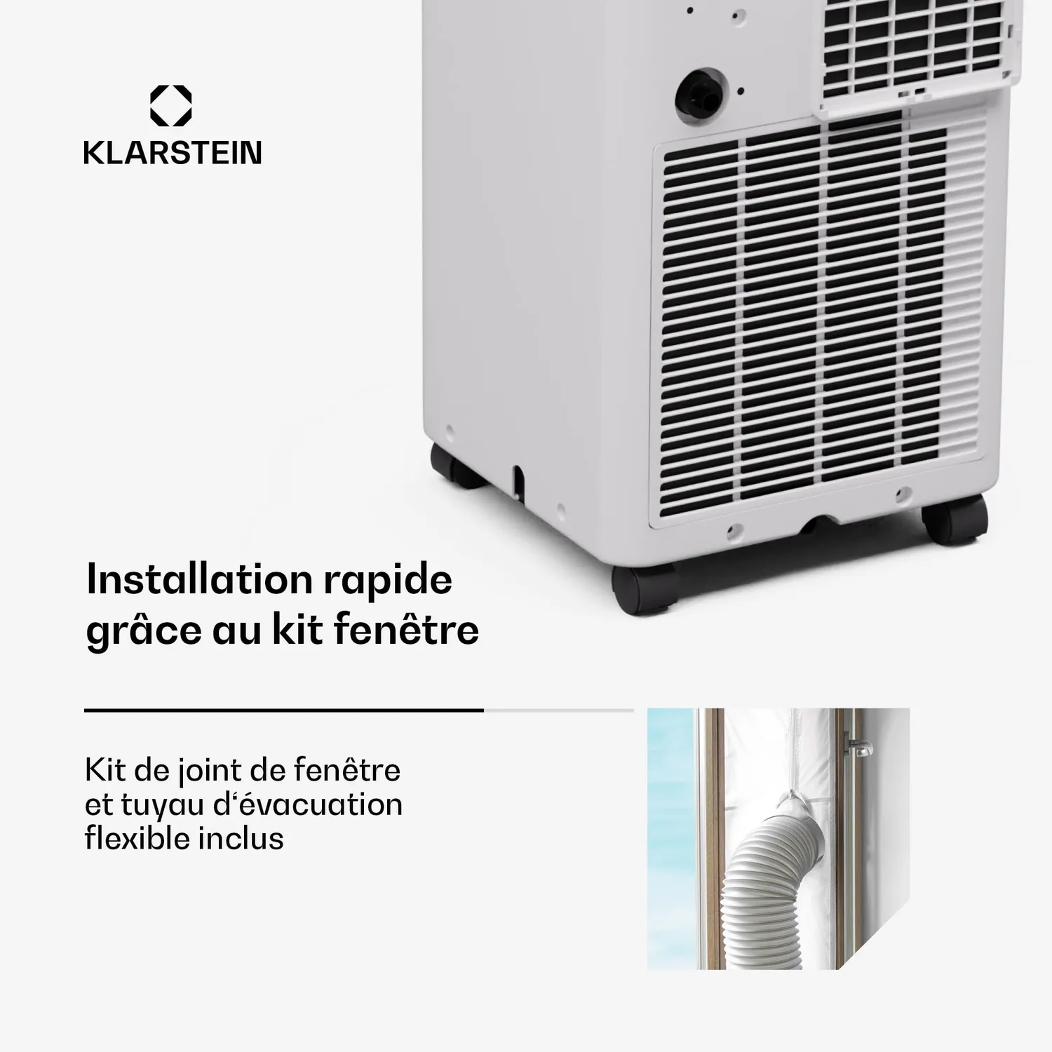 Klarstein Aero Ring Climatiseur Portable Blanc 31 m²