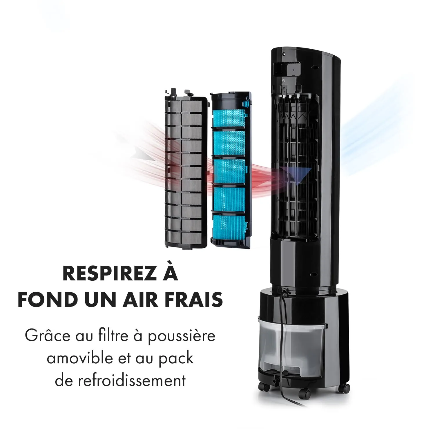 Klarstein climatiseur portable 4 en 1 4 L 45 W