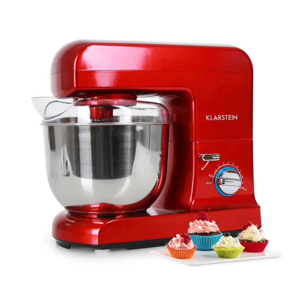 Klarstein Gracia Rossa robot pâtissier rouge 5L 1000W