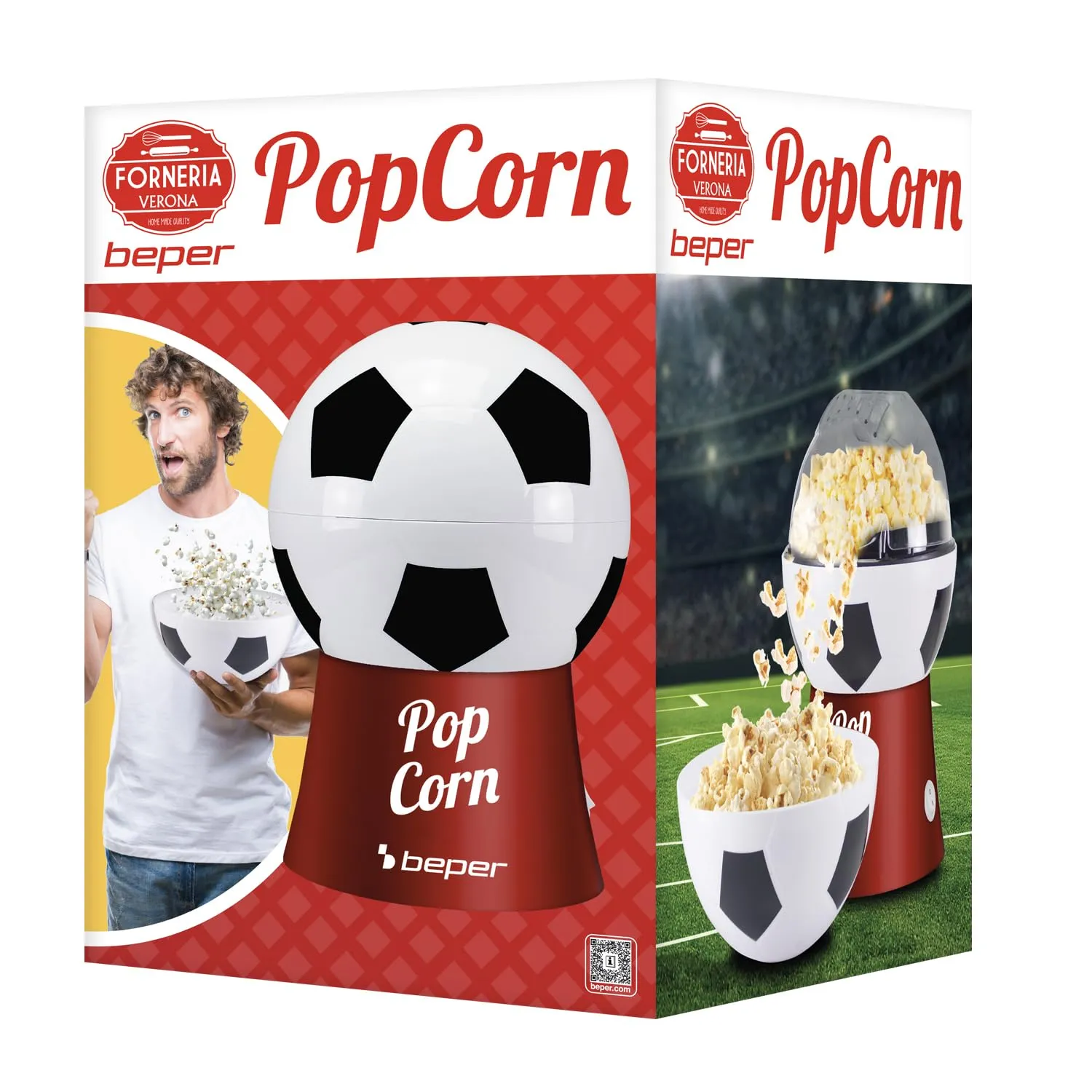 Beper P101CUD053 Machine à Popcorn Ballon Foot
