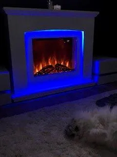 Klarstein Aosta Light & Fire cheminée électrique blanc 2000 W