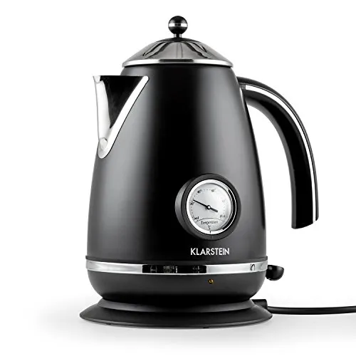 Klarstein Aquavita Chalet bouilloire 1,7L noire rétro