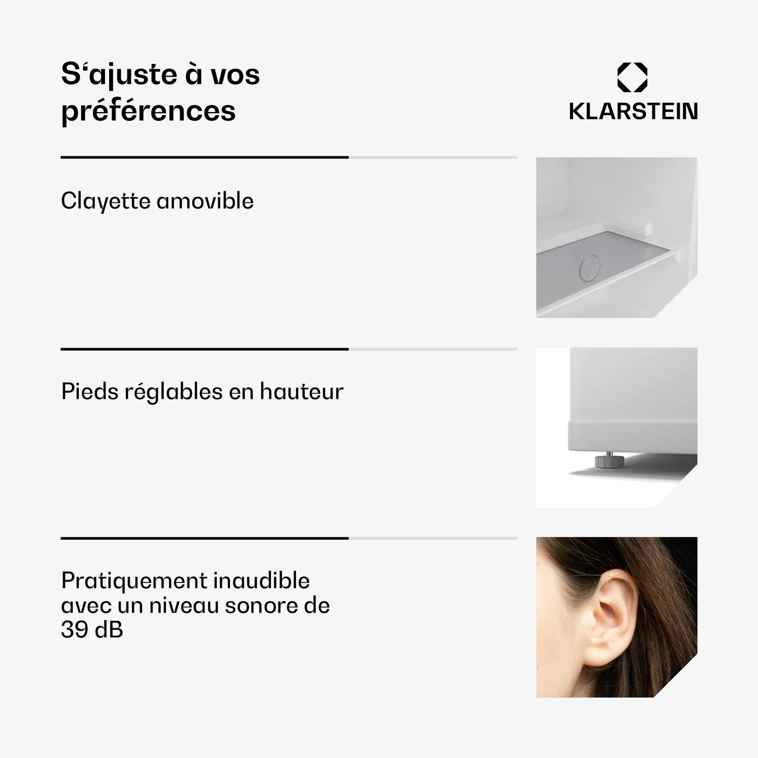 Klarstein Irene mini congélateur 31 L tabletop