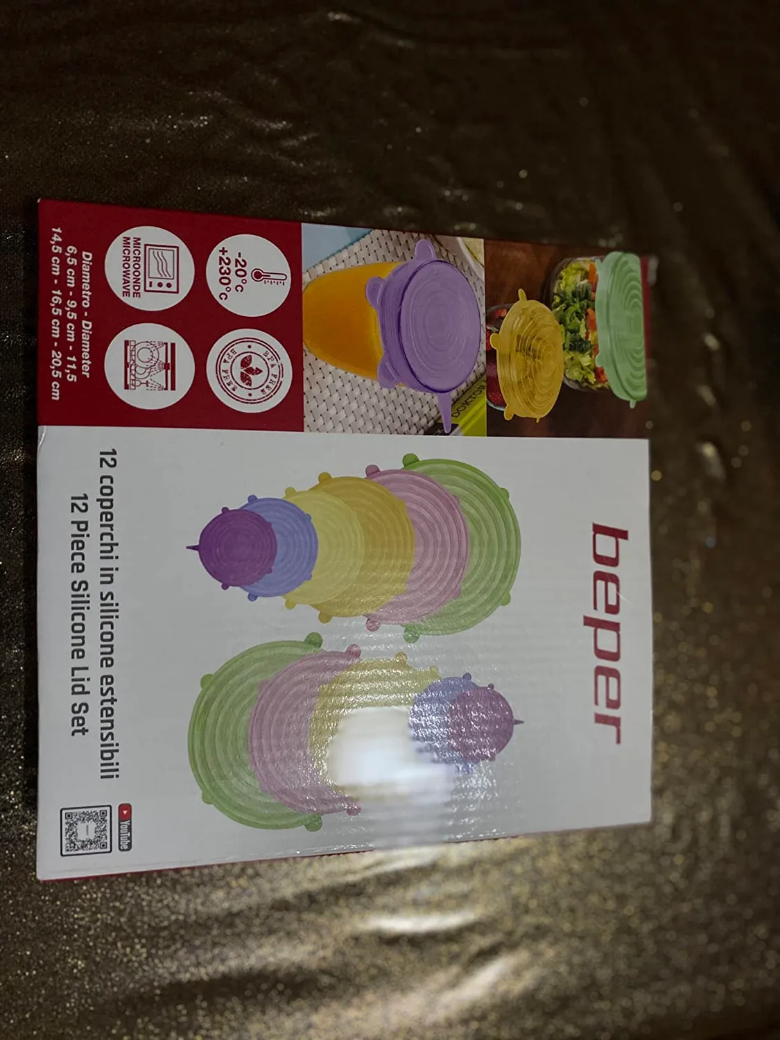 Beper C102COC101 couvercles silicone lot 12