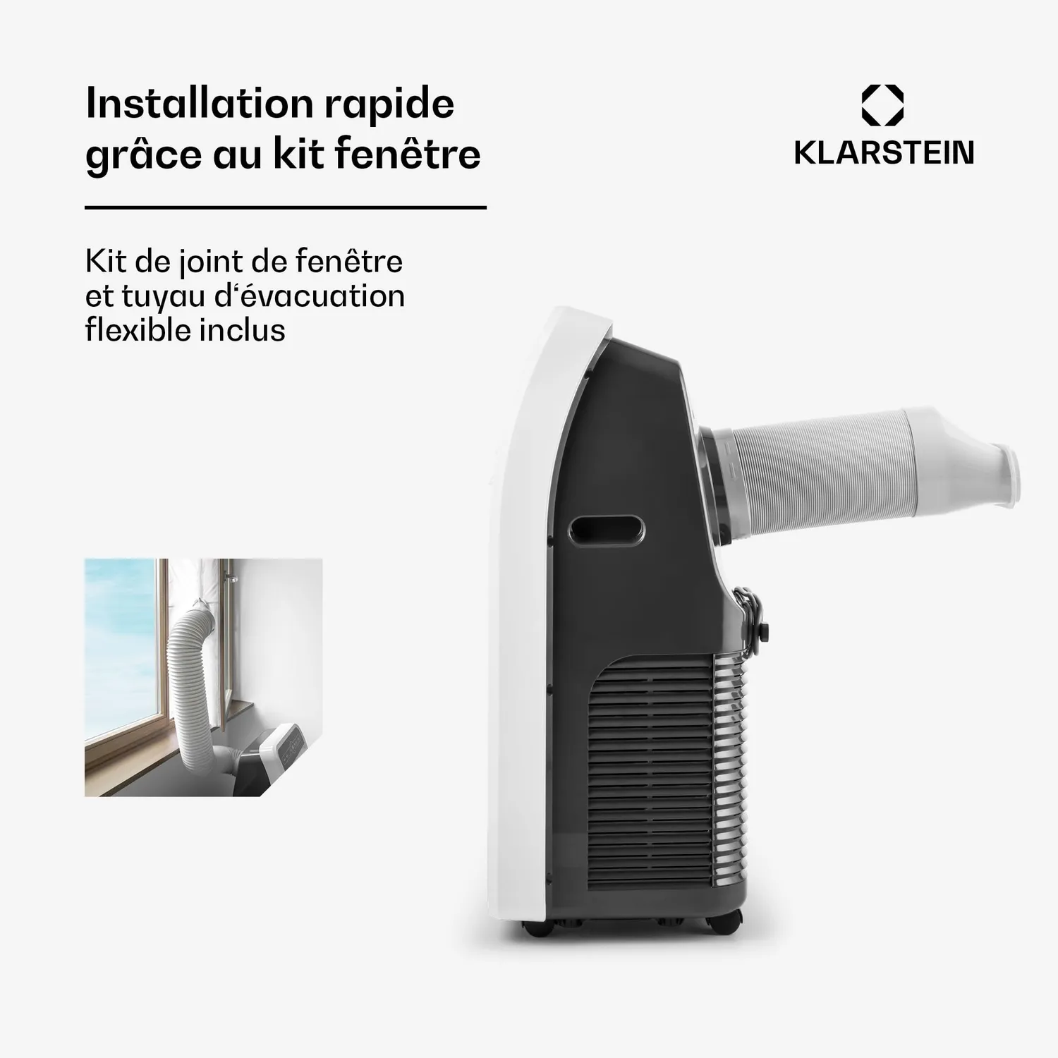 Klarstein climatiseur mobile 9000 BTU 26-44m² silencieux