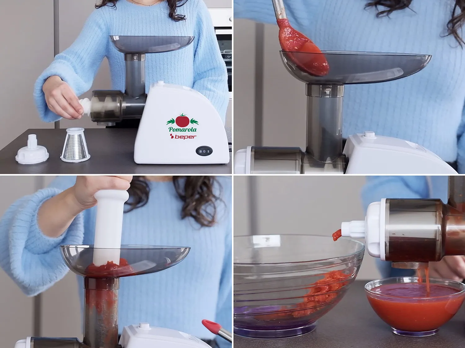 Beper BP.720 presse tomates électrique 300W réversible