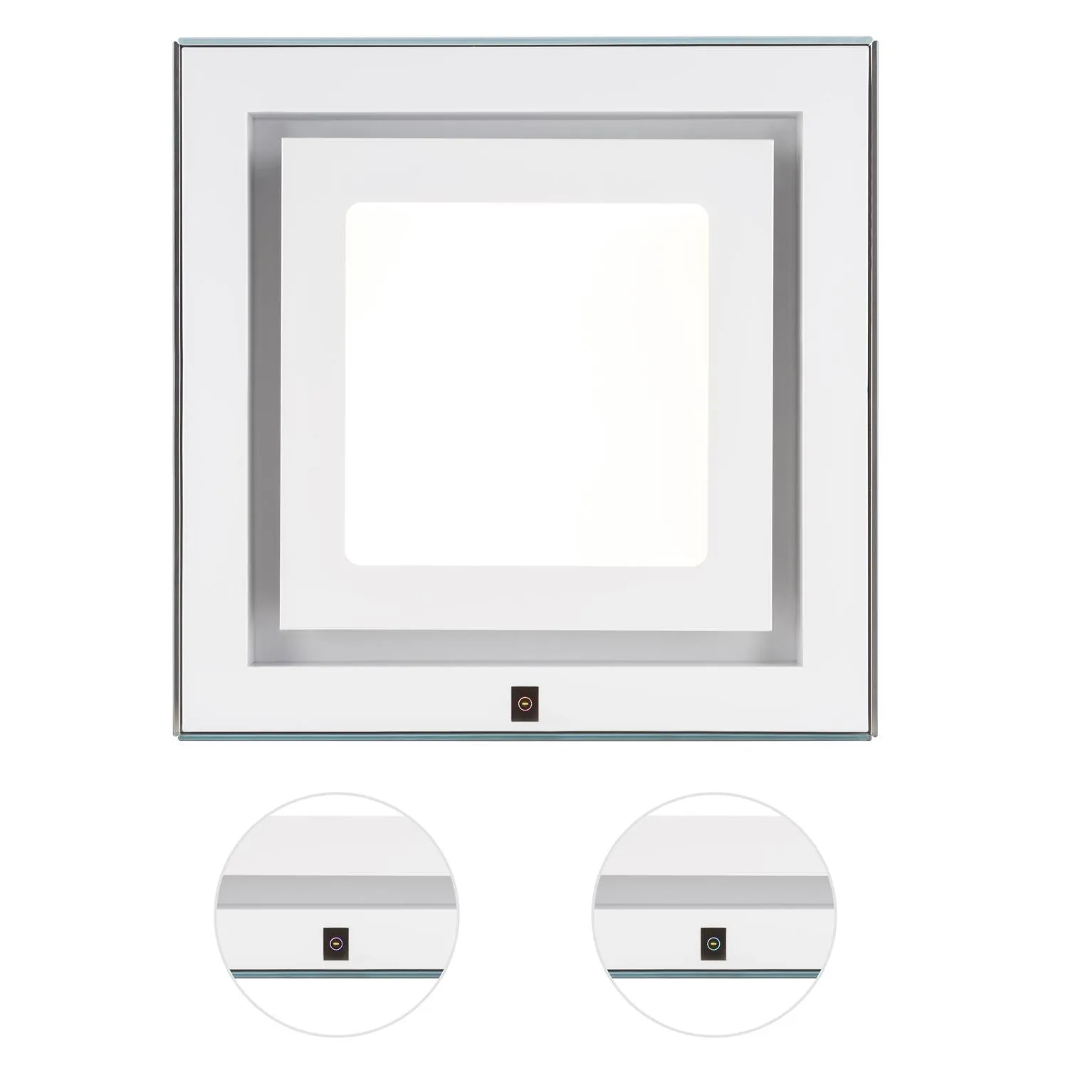 Klarstein Kronleuchter hotte îlot 45 cm blanc 600 m³/h