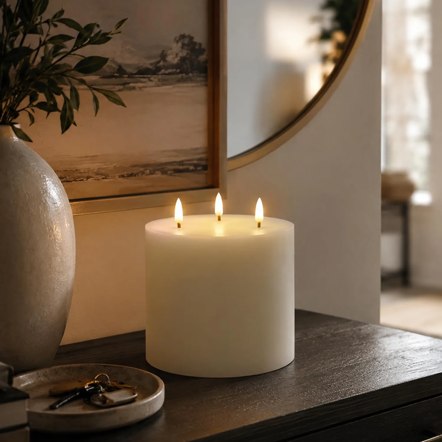 Beper P207ILI600 TRIA bougie LED cire véritable 3 LED