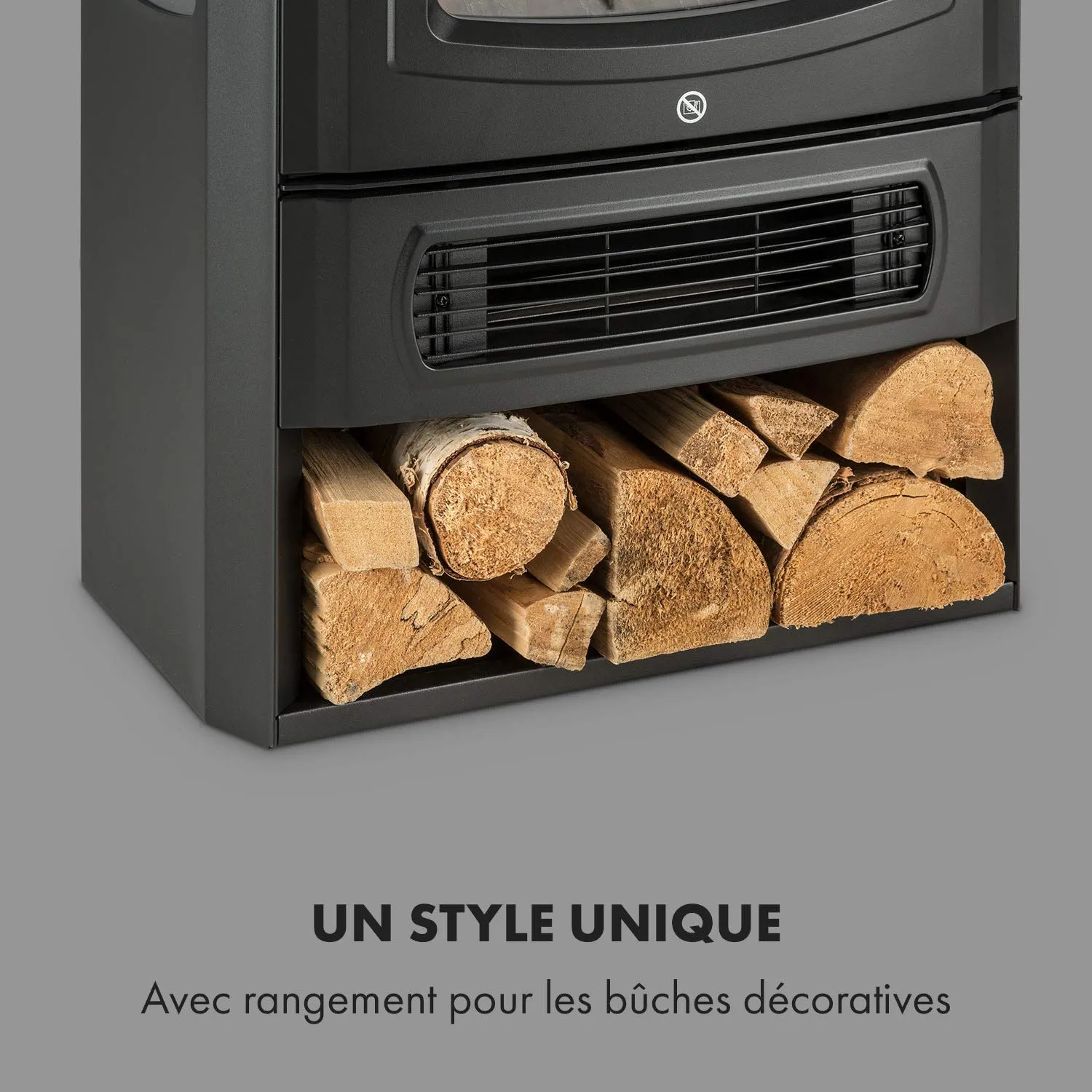 Klarstein Cheminée Électrique 2000W effet flamme LED