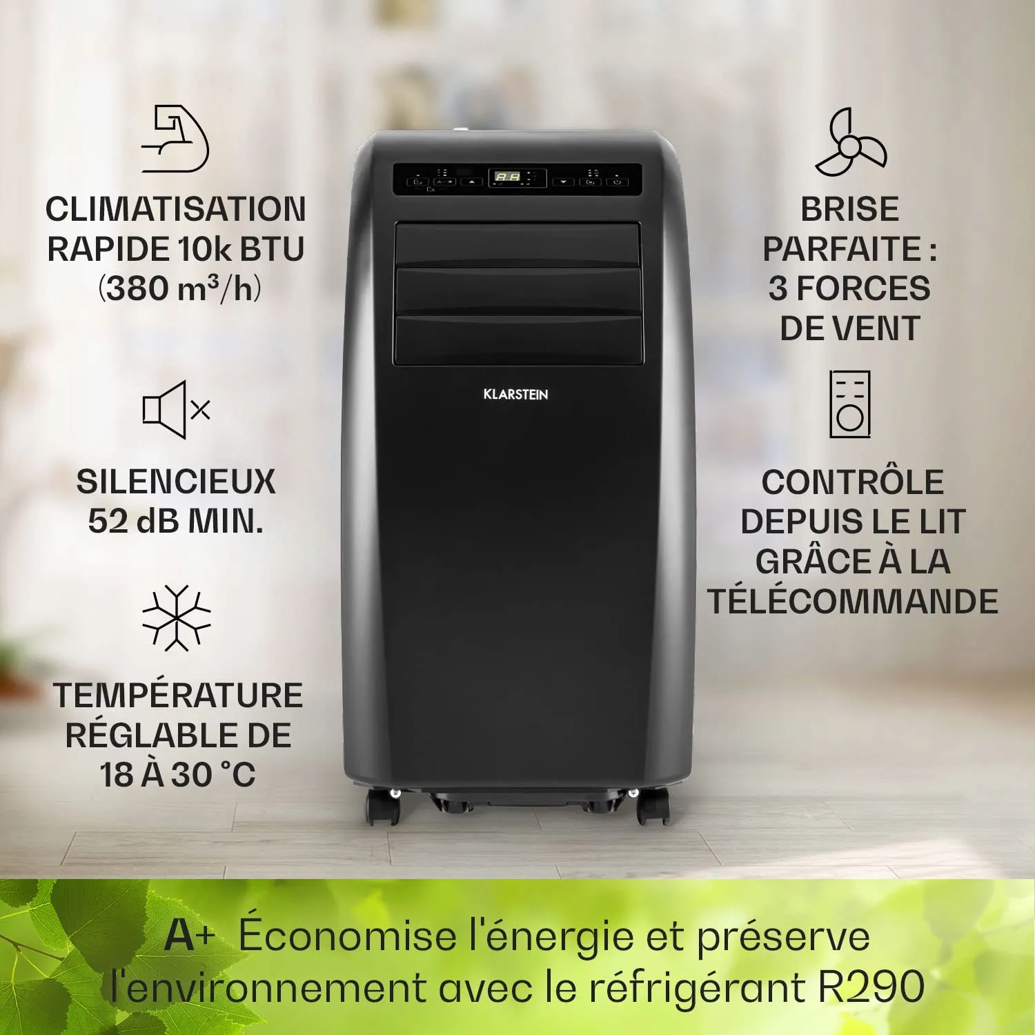 Klarstein Metrobreeze Rome clim mobile 10000 BTU