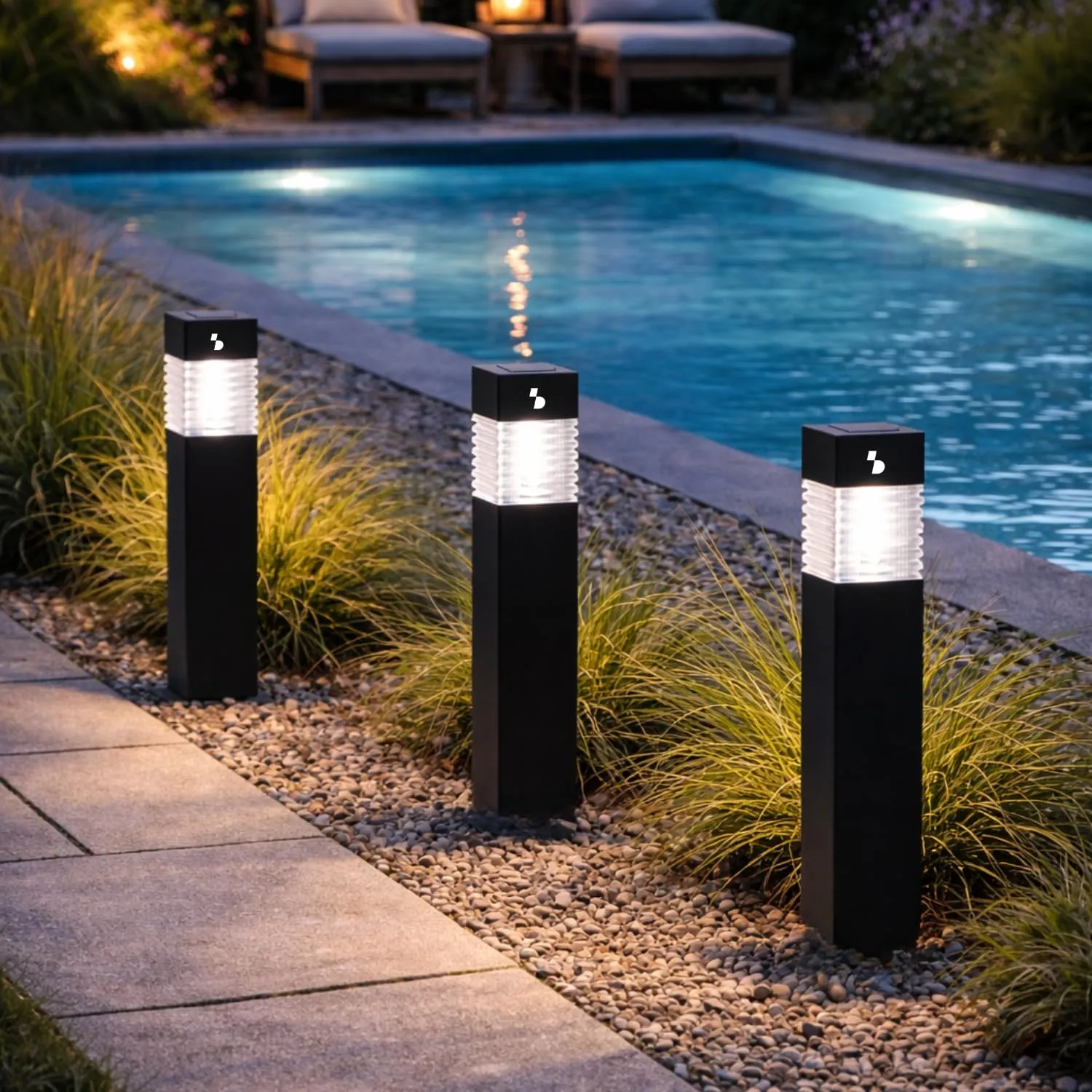 Beper P207ILO030 lot 3 lampes solaires jardin piquet IP44
