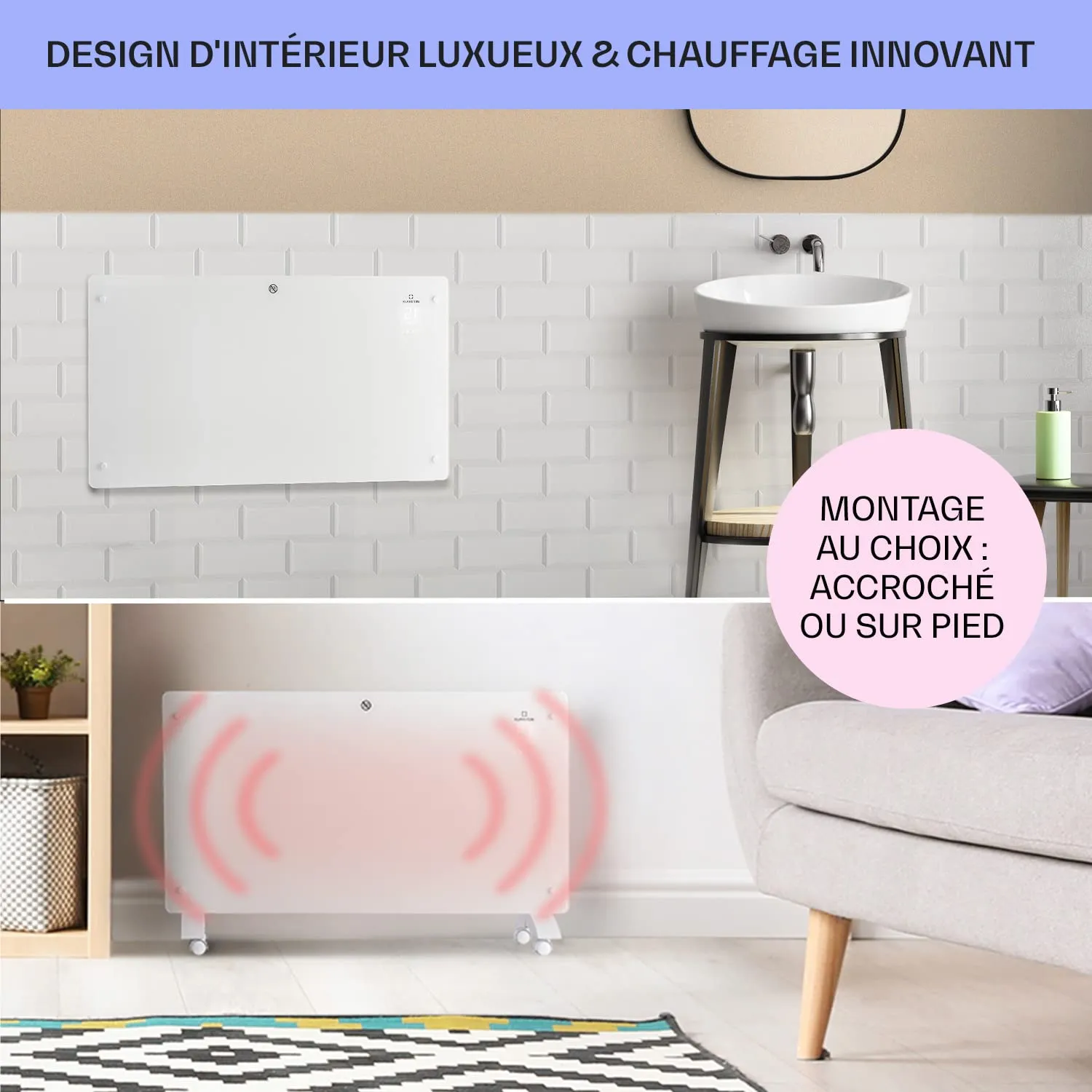 Klarstein 2500W Smart radiateur électrique connecté