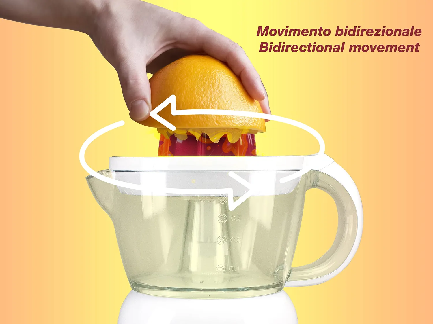Beper BP.101H presse-agrumes électrique rouge 700 ml