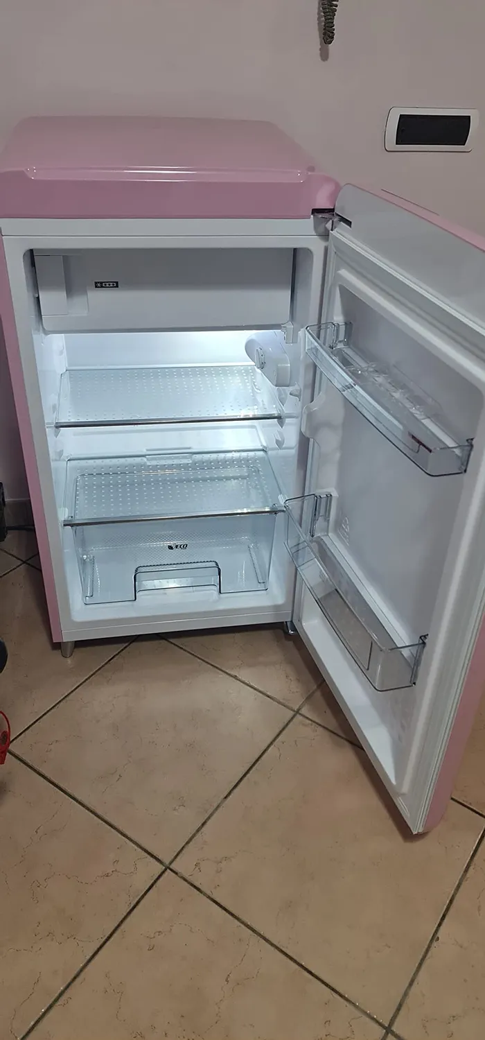 Klarstein Pop Art mini frigo rétro 121 L rose