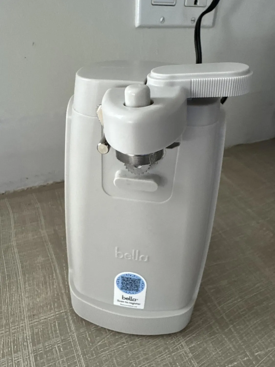 bella ouvre-boîte électrique verre de mer lame inox 60 W