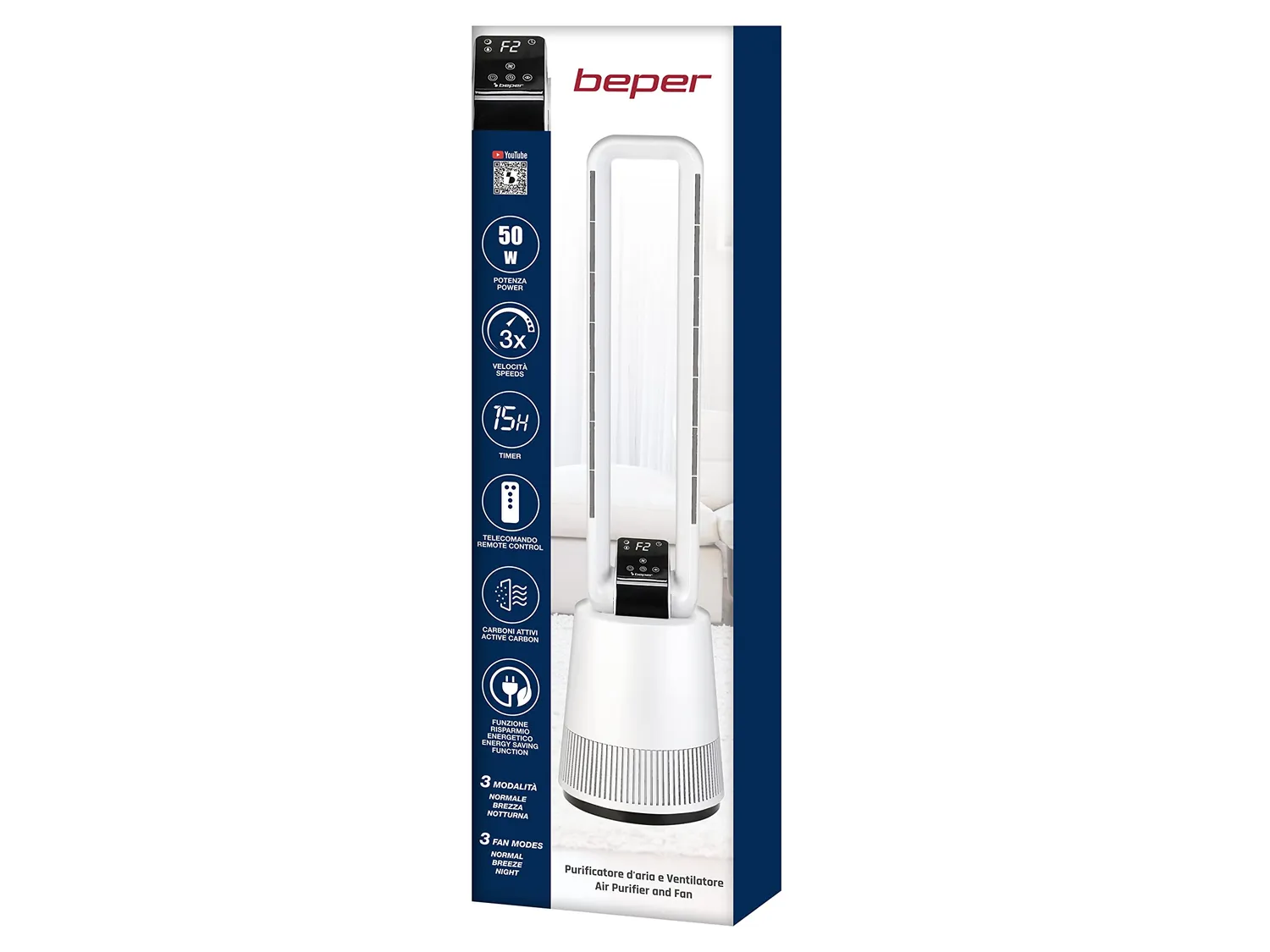 Beper P206VEN350 ventilateur tour purificateur