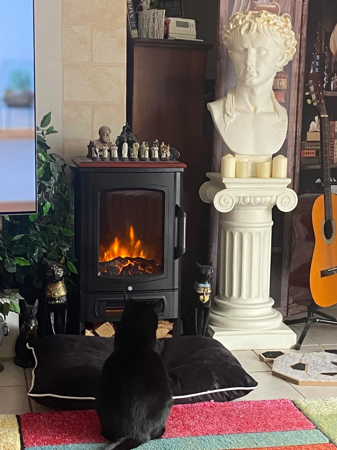 Klarstein Cheminée Électrique 2000W effet flamme LED