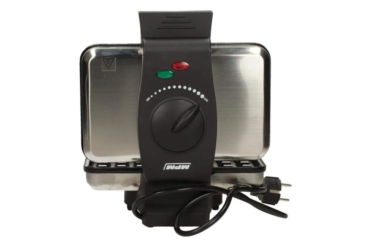 MPM S633G Gaufrier 2 Gaufres Belges Inox 1200W
