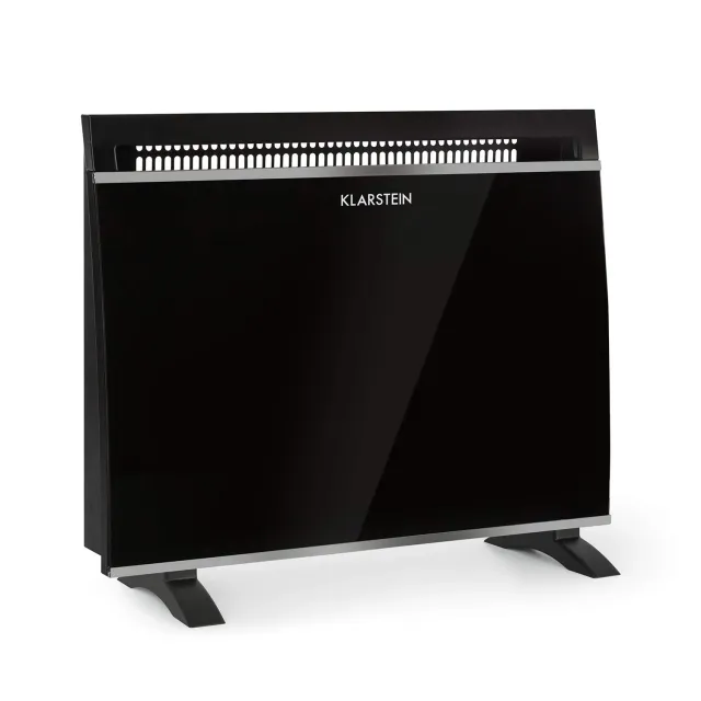 Klarstein Gotland convecteur verre noir 1500 W 3 allures
