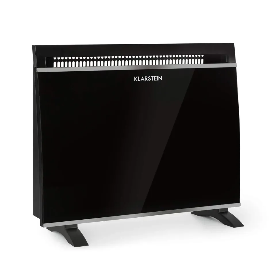 Klarstein Gotland convecteur verre noir 1500 W 3 allures