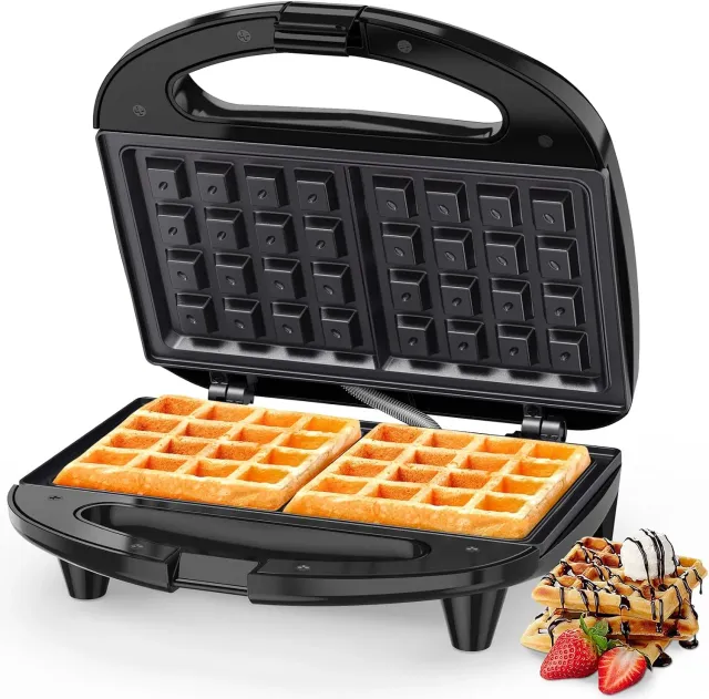 YASHE Snailar Gaufrier Belge 750W Antiadhésif