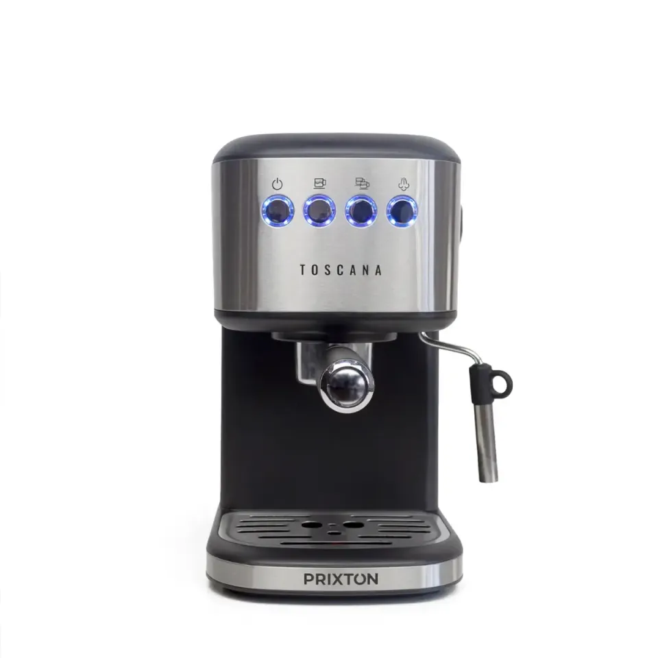 Prixton Toscana machine expresso dosettes et moulu 1,25 L
