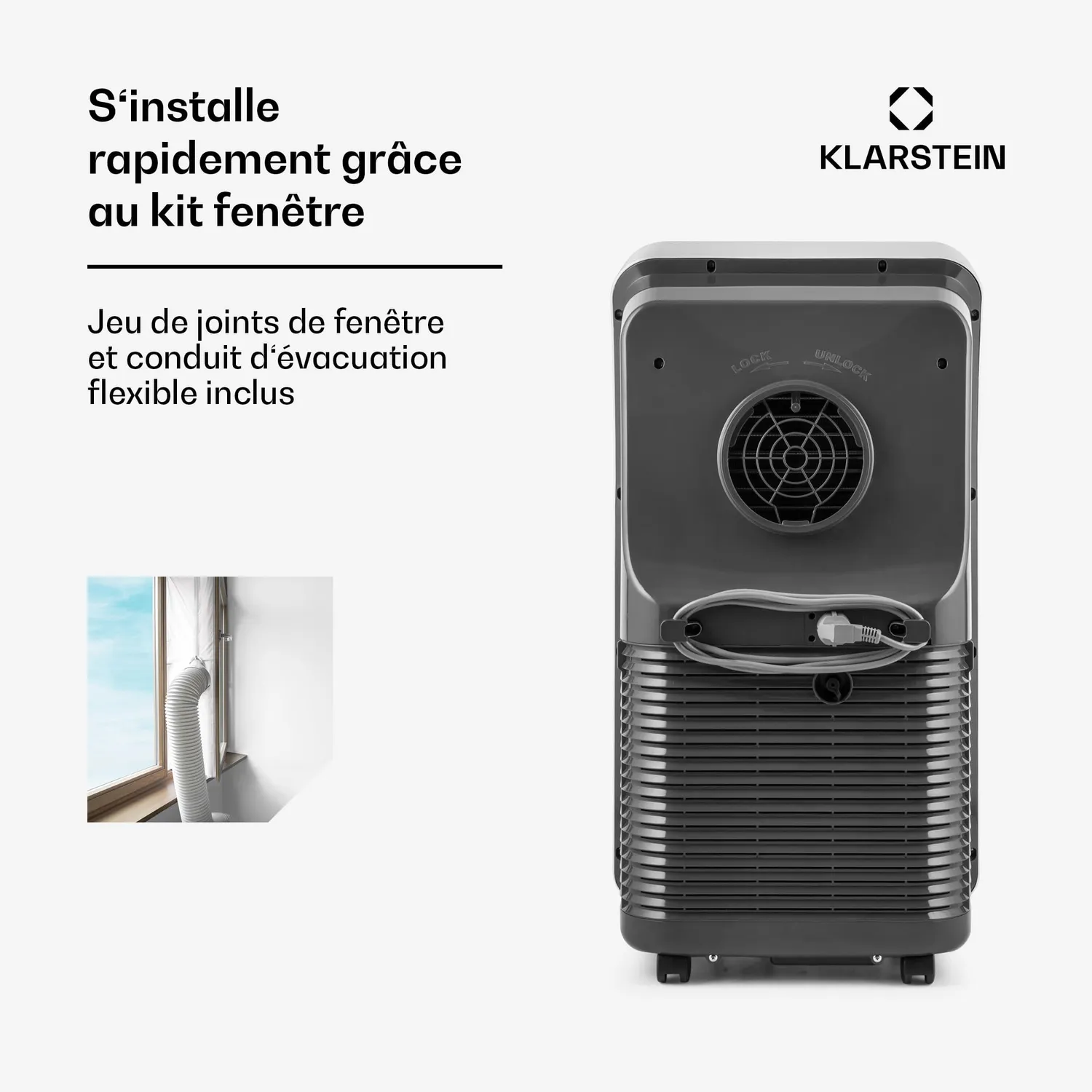 Klarstein Smart 12000 BTU clim mobile connectée 4 en 1