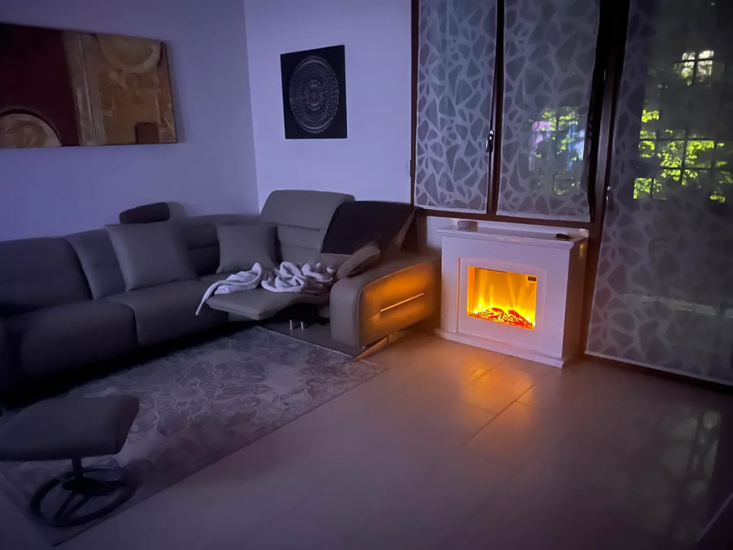Klarstein Aosta Light & Fire cheminée électrique blanc 2000 W