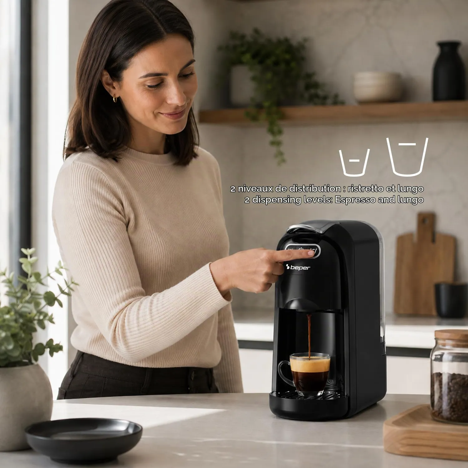 Beper Amata P101CAF200 Expresso 4en1 20Bars