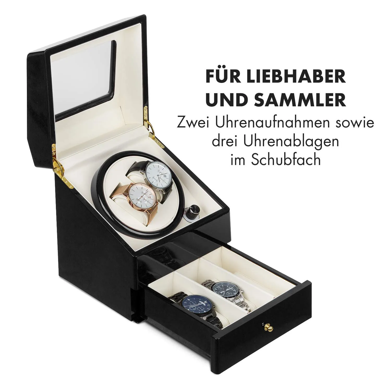Klarstein Geneva remontoir montre 2 montres automatique noir